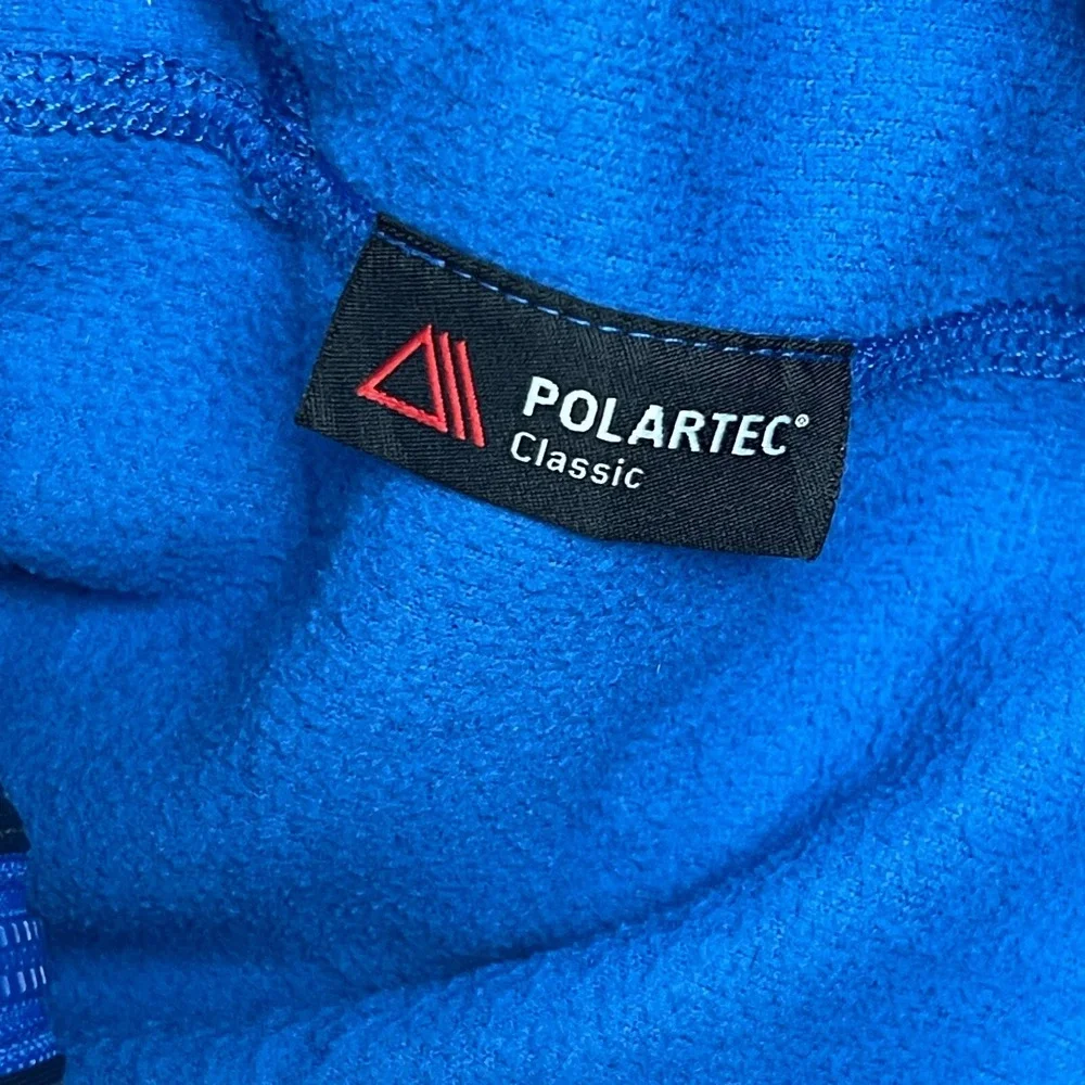 The North Face Texture Cap Rock Mens L Polartec Fleece Jacket  Full Zip *Read